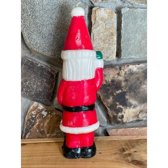 Vintage Christmas Santa Claus Wax Candle Figure. 12" TALL! Holiday Table Decor - Picture 4 of 7